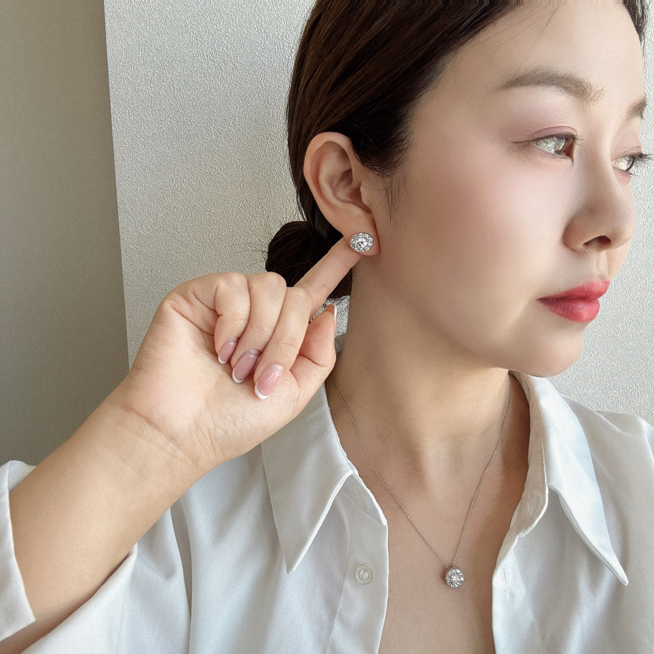 ポインターパヴェピアス〜中石0.5ct×2 G SI GD UP|AYAKO SAKURAI(櫻井 彩子(サクライ アヤコ))公式通販サイト